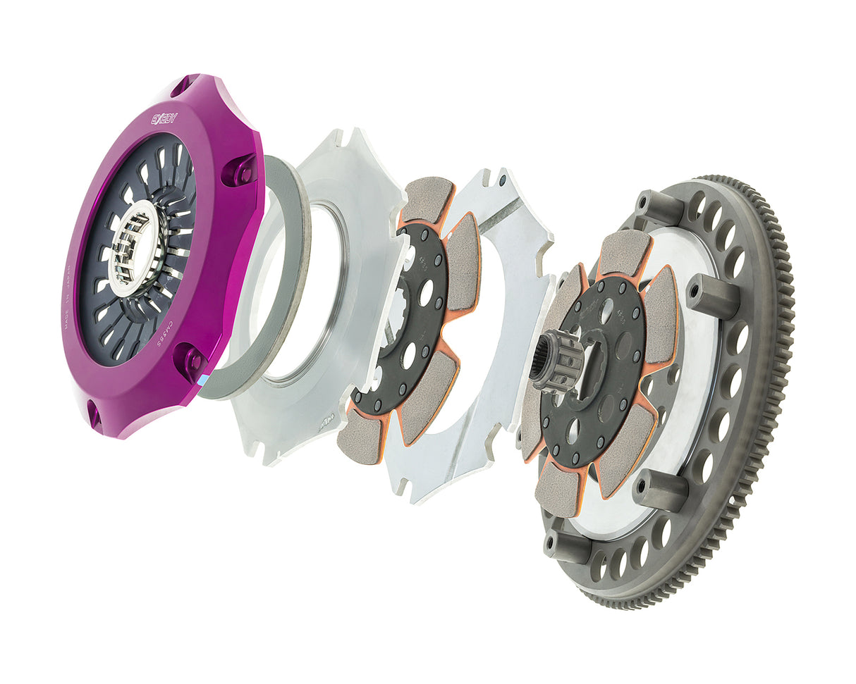 2003-2007 Mitsubishi EVO Exedy Hyper Compe-D Twin Series Cerametallic Clutch and Flywheel Kit