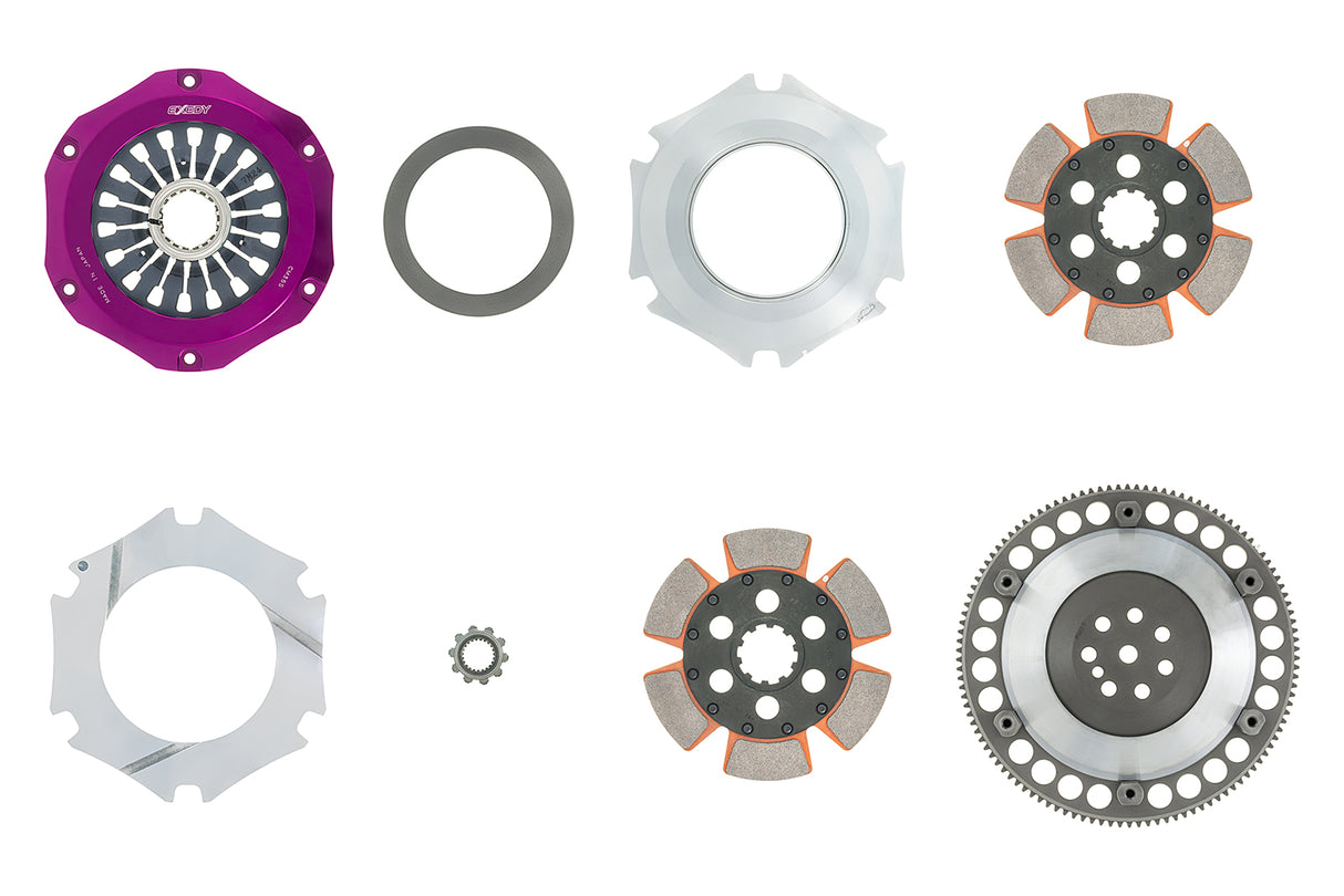 2003-2007 Mitsubishi EVO Exedy Hyper Compe-D Twin Series Cerametallic Clutch and Flywheel Kit