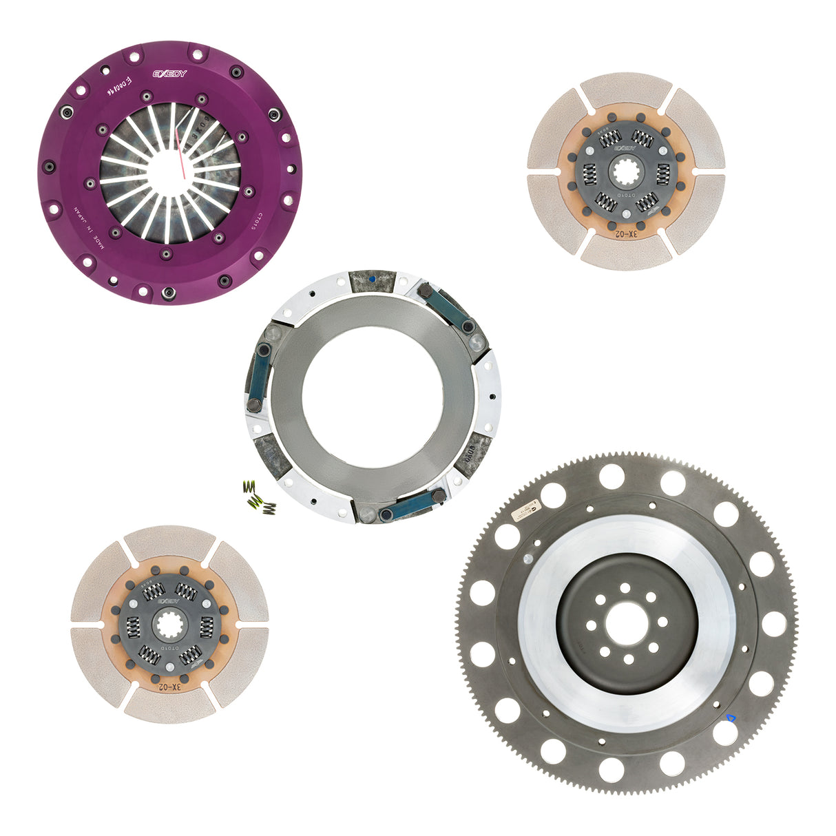 1996-2010 Ford Mustang 8 Bolt Exedy Hyper Twin Series Cerametallic Clutch and Flywheel Kit
