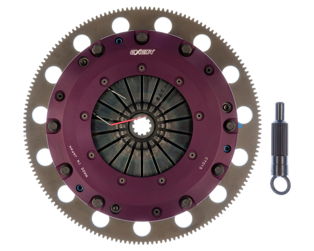 1996-2010 Ford Mustang 8 Bolt Exedy Hyper Twin Series Cerametallic Clutch and Flywheel Kit