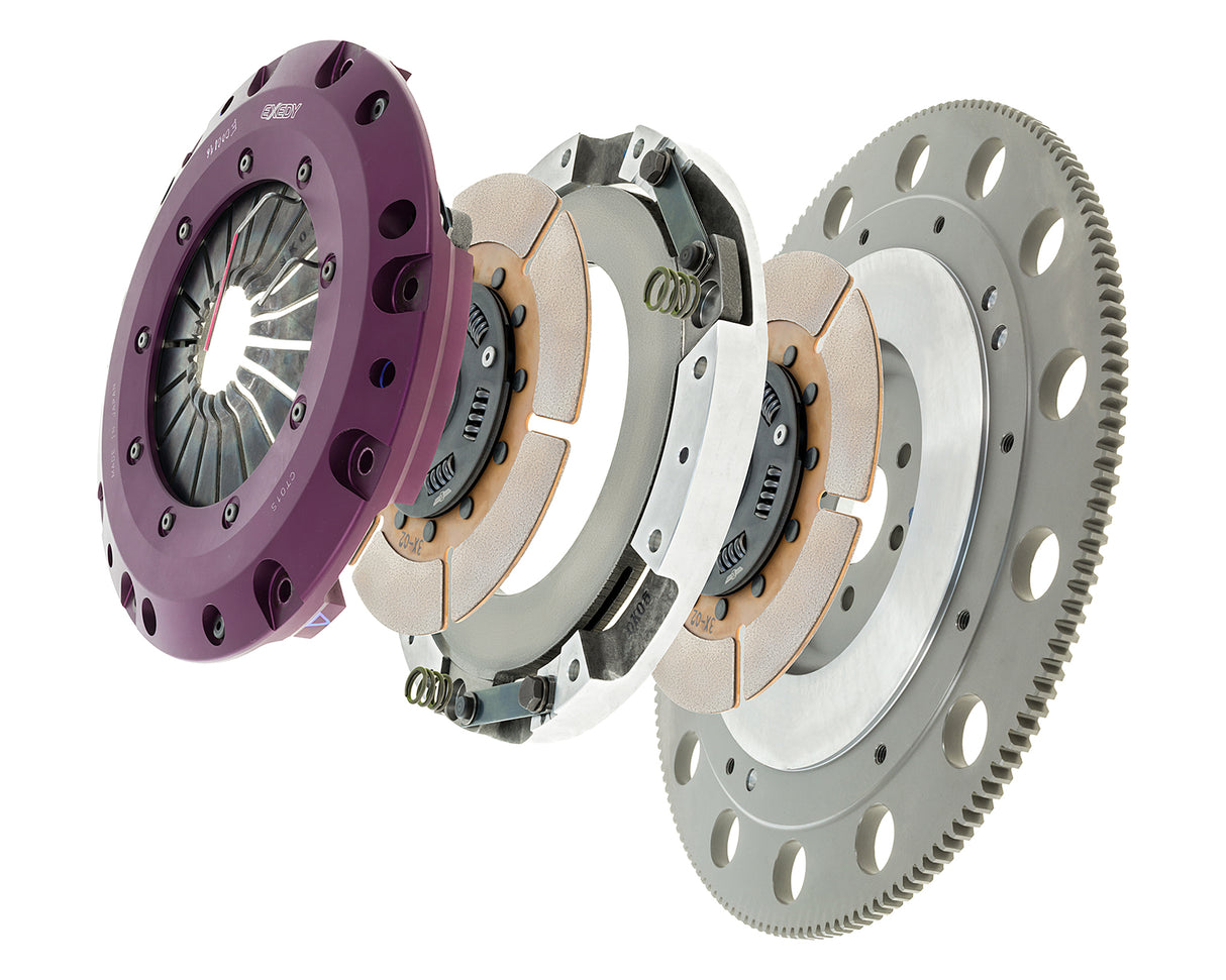 1996-2010 Ford Mustang 6 Bolt Exedy Hyper Twin Series Cerametallic Clutch and Flywheel Kit