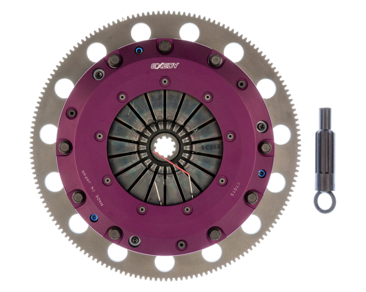 1996-2010 Ford Mustang 6 Bolt Exedy Hyper Twin Series Cerametallic Clutch and Flywheel Kit