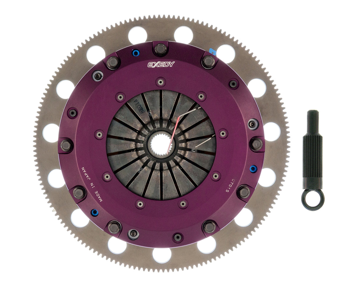 1996-2010 Ford Mustang 8 Bolt Exedy Hyper Twin Series Cerametallic Clutch and Flywheel Kit 26 Spline