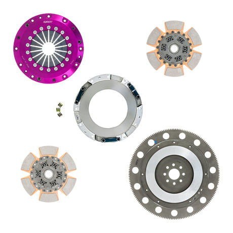 1996-2010 Ford Mustang 8 Bolt Exedy Hyper Twin Series Cerametallic Clutch and Flywheel Kit HD Version 26 Spline